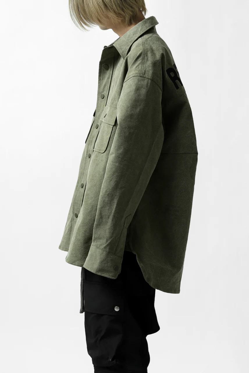 READYMADE OVERSIZE SHIRT (KHAKI GREEN #B) - Image 24