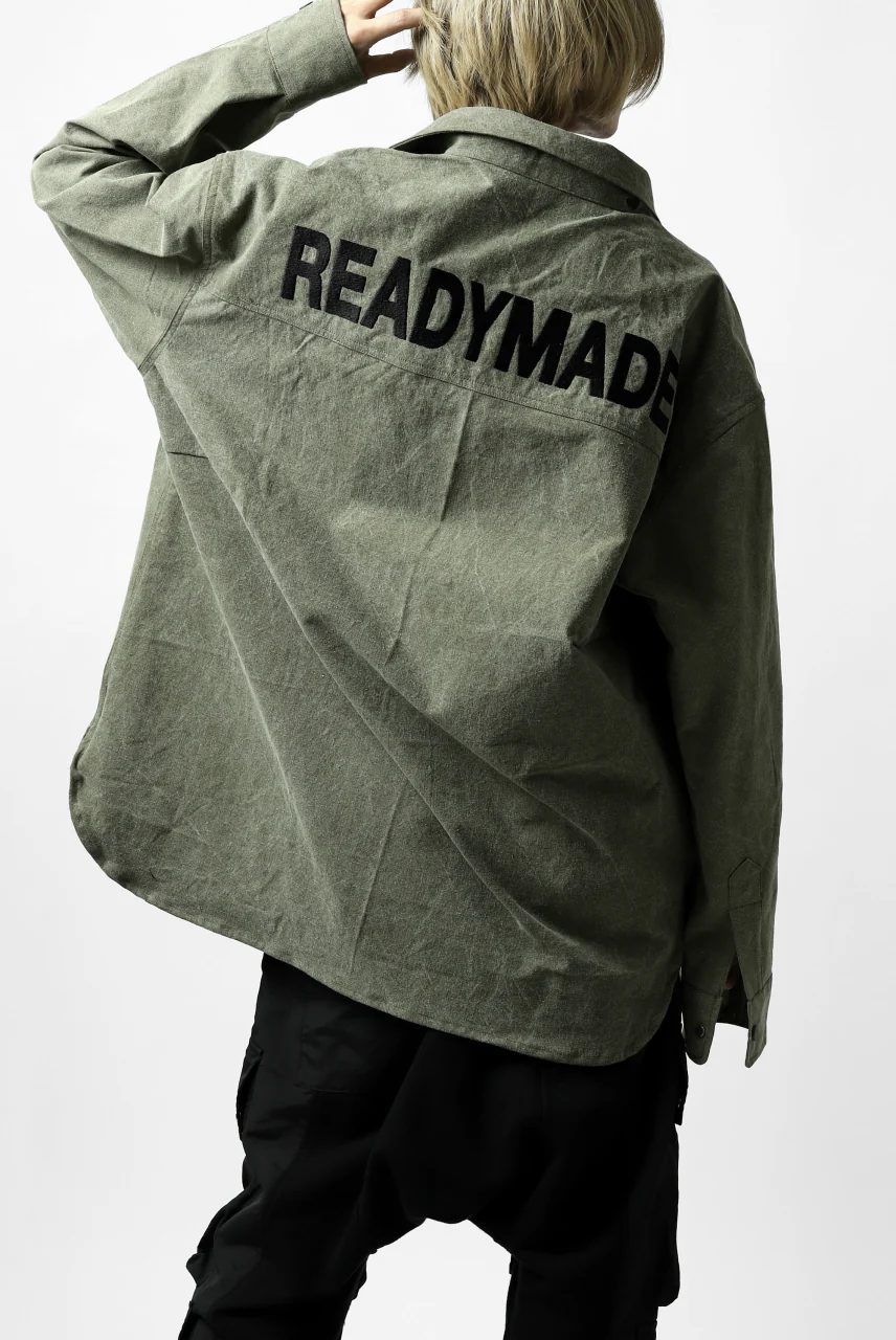 READYMADE OVERSIZE SHIRT (KHAKI GREEN #B) - Image 26