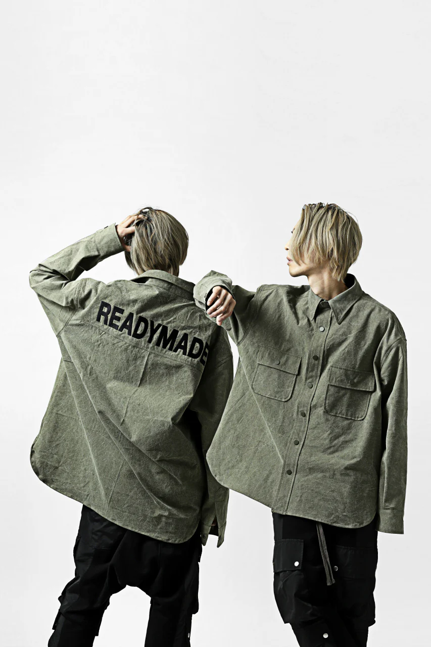 READYMADE OVERSIZE SHIRT (KHAKI GREEN #B) - Image 34