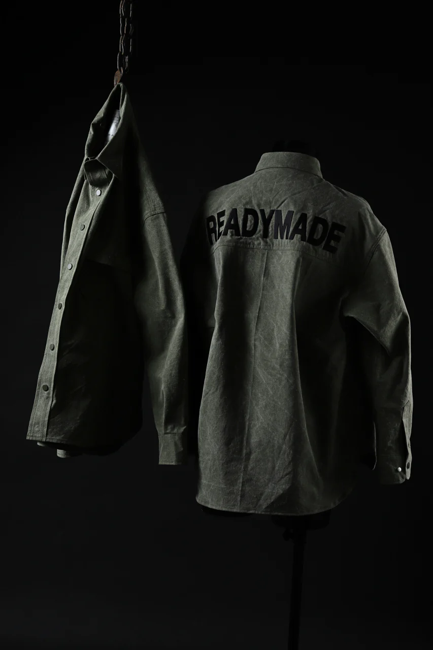 READYMADE OVERSIZE SHIRT (KHAKI GREEN #B) - Image 35