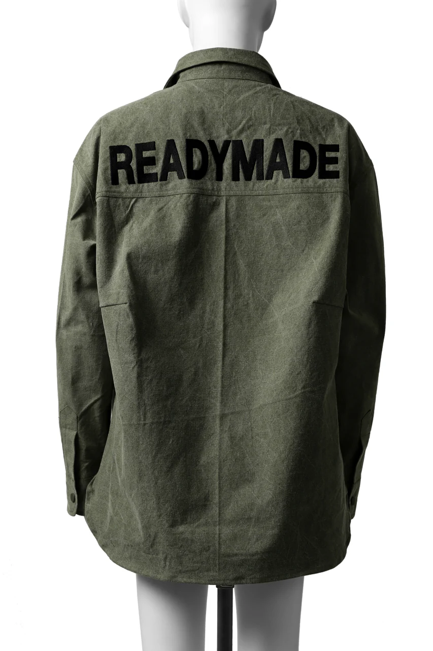 READYMADE OVERSIZE SHIRT (KHAKI GREEN #B) - Image 5