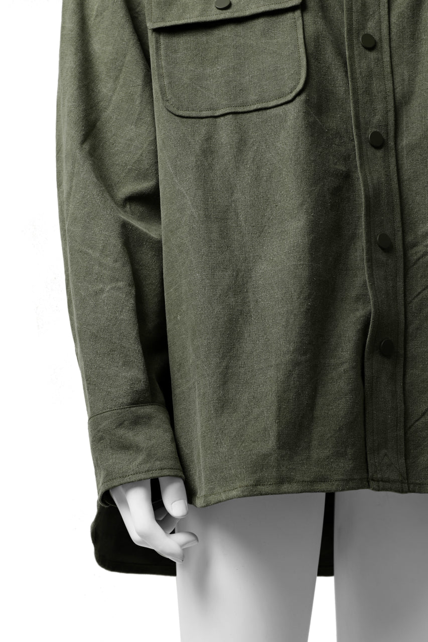 READYMADE OVERSIZE SHIRT (KHAKI GREEN #B) - Image 9