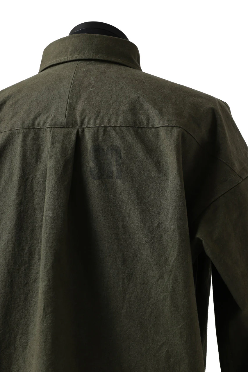 READYMADE OVERSIZE SHIRT (KHAKI GREEN / SIZE.1) - Image 16