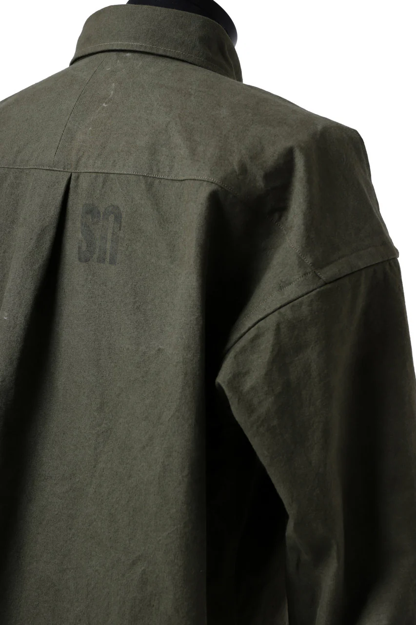 READYMADE OVERSIZE SHIRT (KHAKI GREEN / SIZE.1) - Image 17