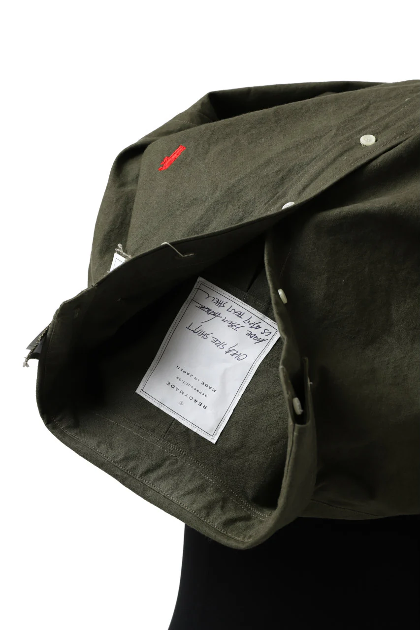 READYMADE OVERSIZE SHIRT (KHAKI GREEN / SIZE.1) - Image 18