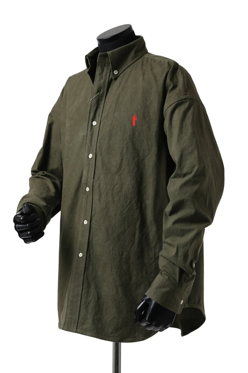 READYMADE OVERSIZE SHIRT (KHAKI GREEN / SIZE.1) - Image 3