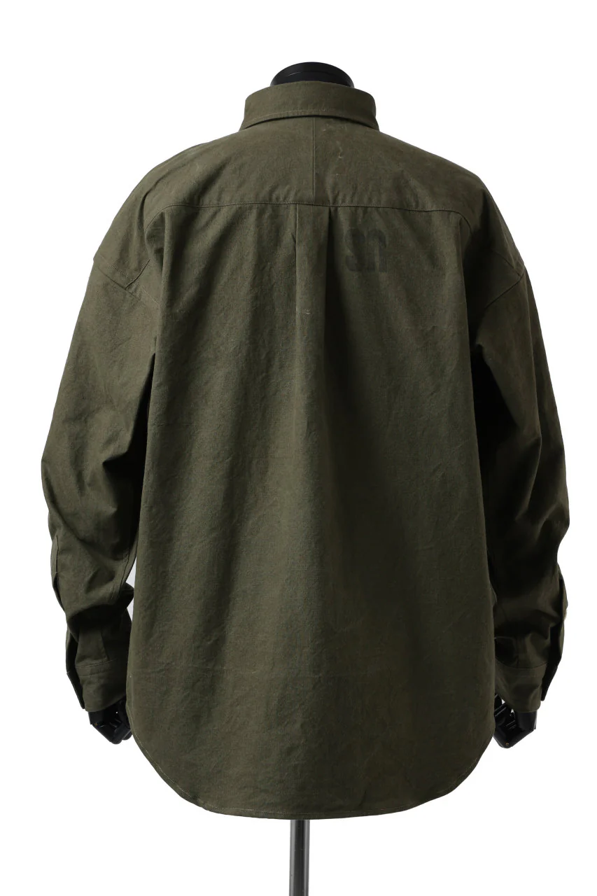 READYMADE OVERSIZE SHIRT (KHAKI GREEN / SIZE.1) - Image 5