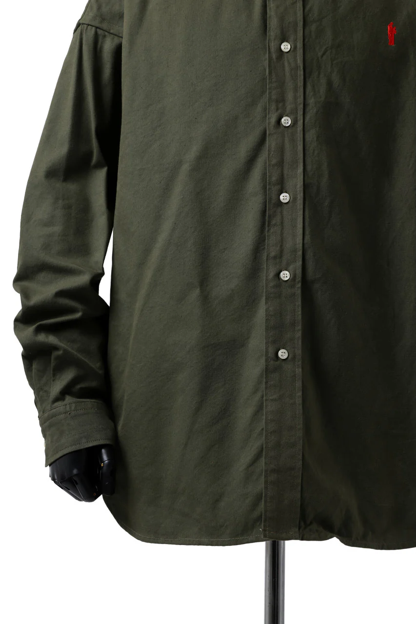 READYMADE OVERSIZE SHIRT (KHAKI GREEN / SIZE.2) - Image 11