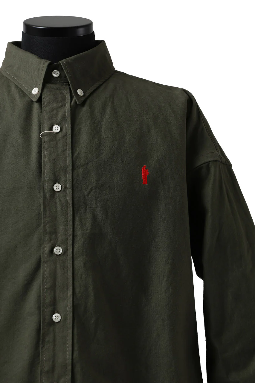 READYMADE OVERSIZE SHIRT (KHAKI GREEN / SIZE.2) - Image 12
