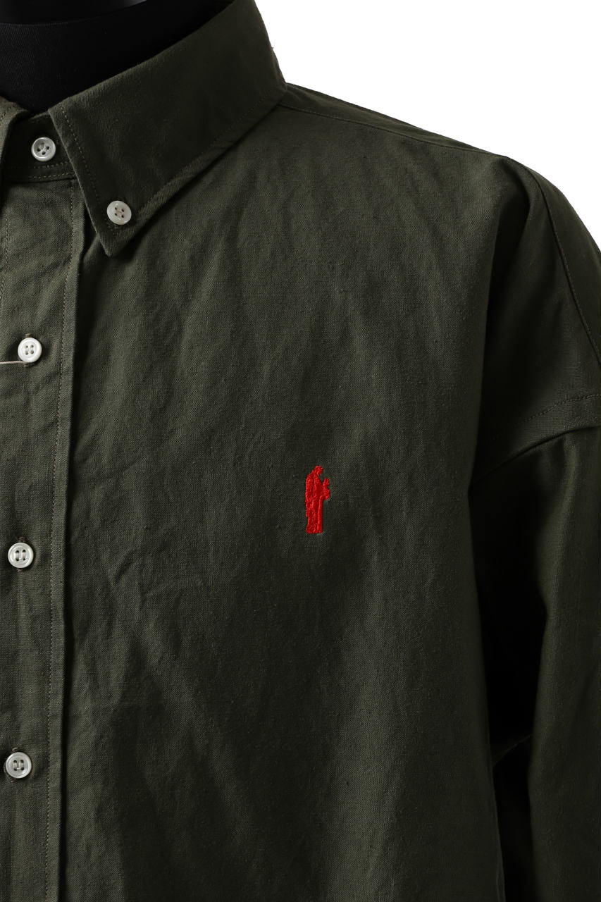 READYMADE OVERSIZE SHIRT (KHAKI GREEN / SIZE.2) - Image 15