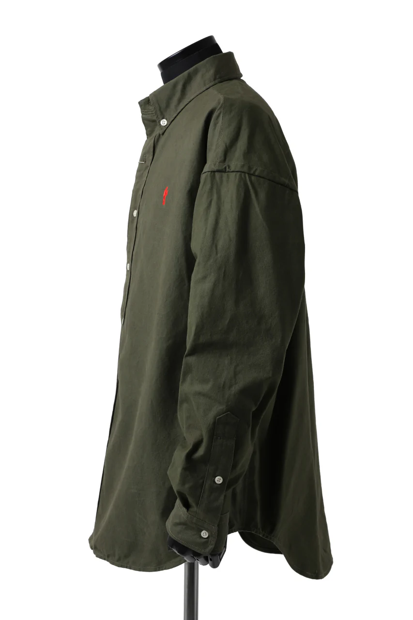 READYMADE OVERSIZE SHIRT (KHAKI GREEN / SIZE.2) - Image 5