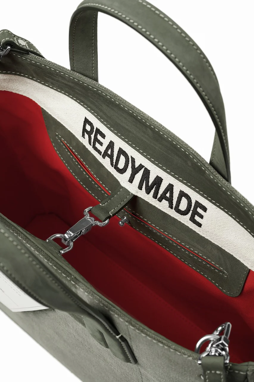 READYMADE PEGGY BAG NO LOGO - Remade from Vintage Military Canvas (KHAKI) - Image 7