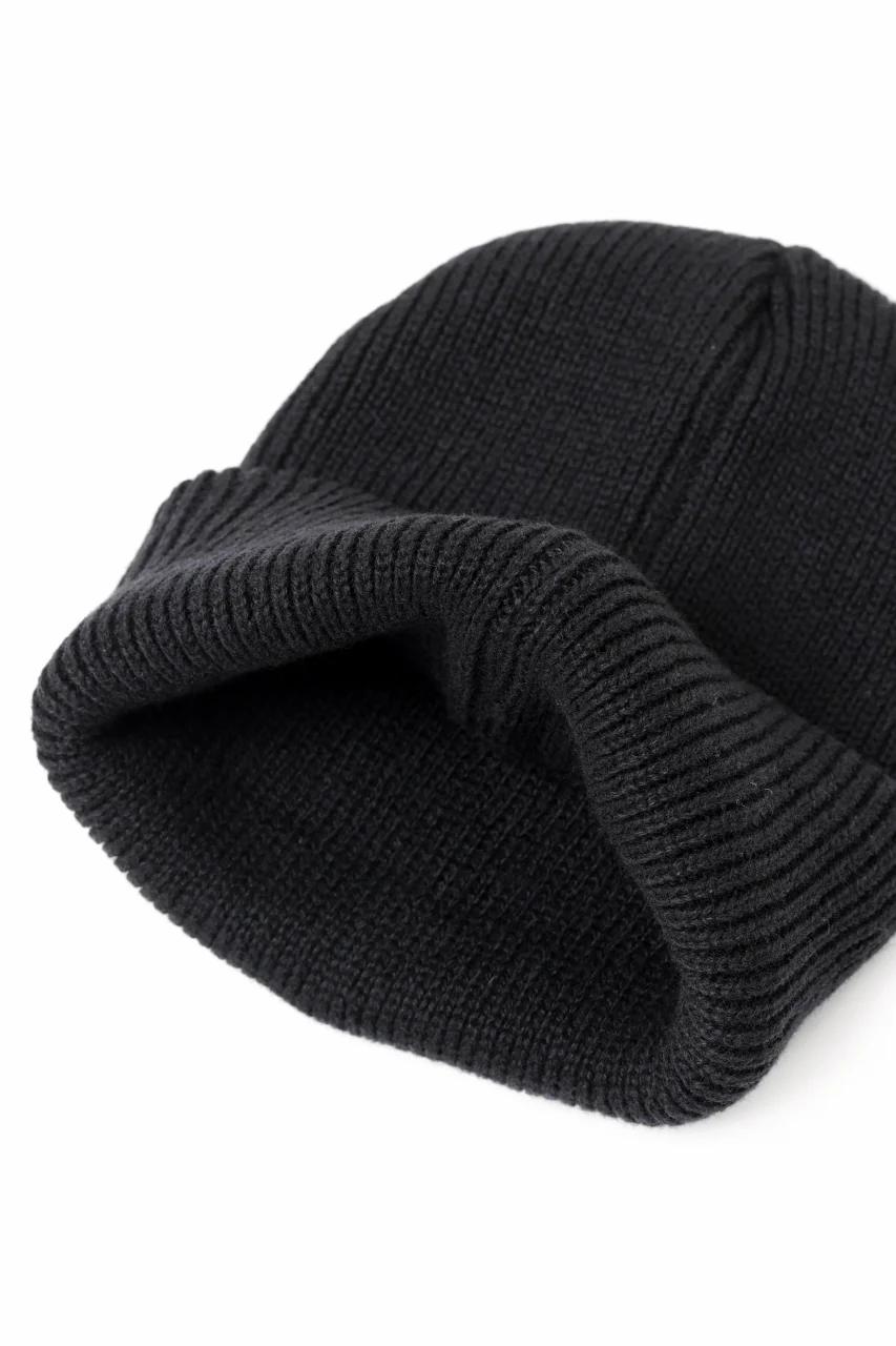 READYMADE RECYCLE WOOL KNIT CAP (BLACK) - Image 6