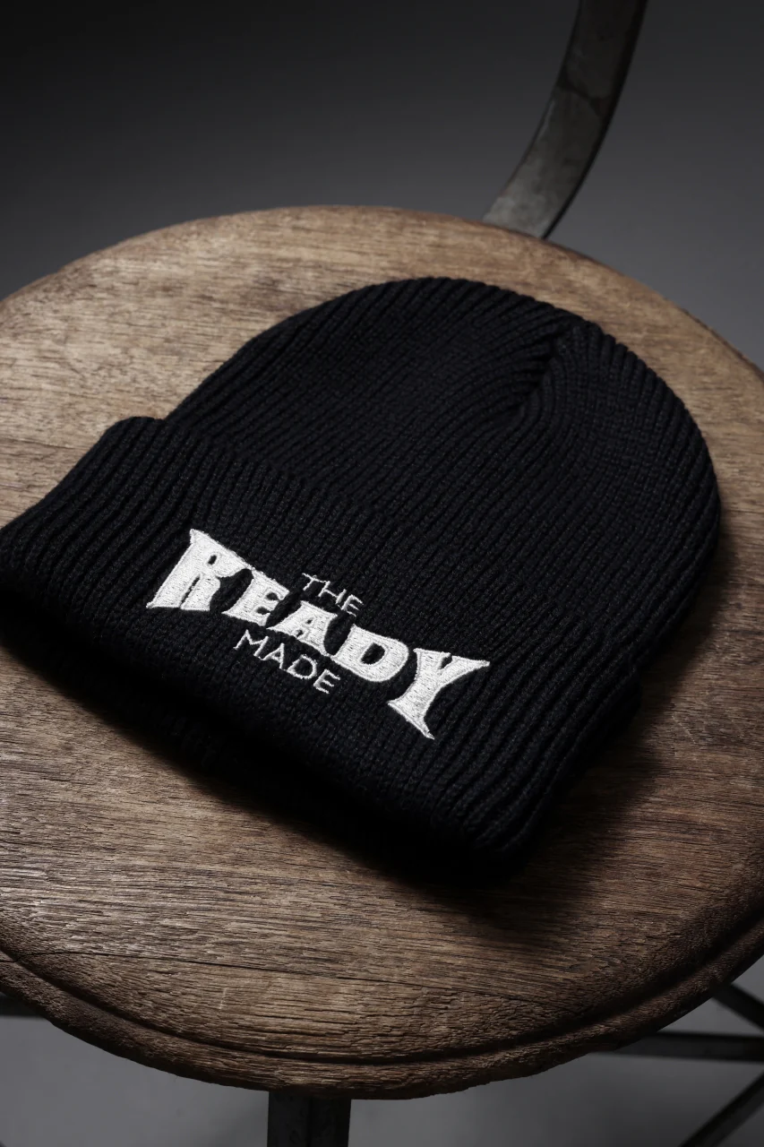 READYMADE RECYCLE WOOL KNIT CAP (BLACK) - Image 7
