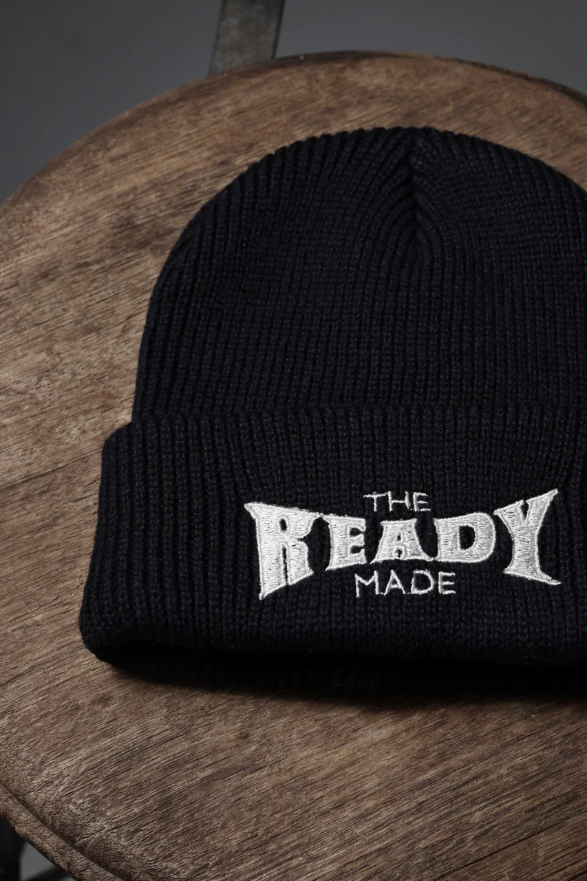 READYMADE RECYCLE WOOL KNIT CAP (BLACK) - Image 8
