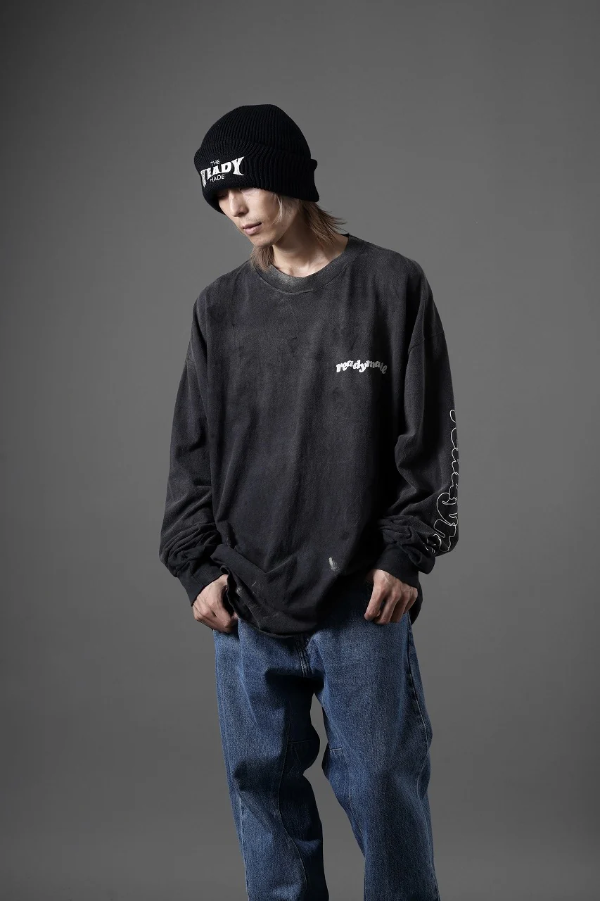 READYMADE RECYCLE WOOL KNIT CAP (BLACK) - Image 9