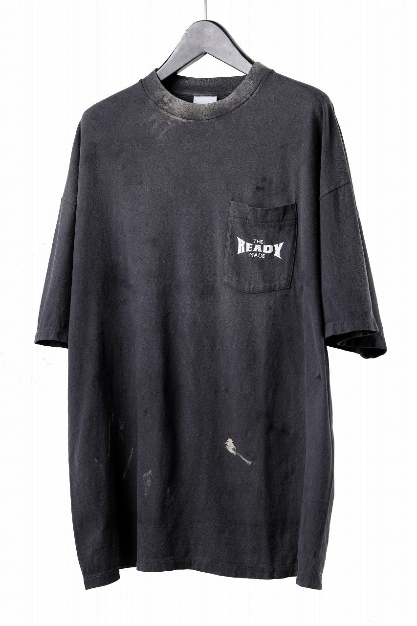READYMADE S/S POCKET T-SHIRT (BLACK) - Image 2