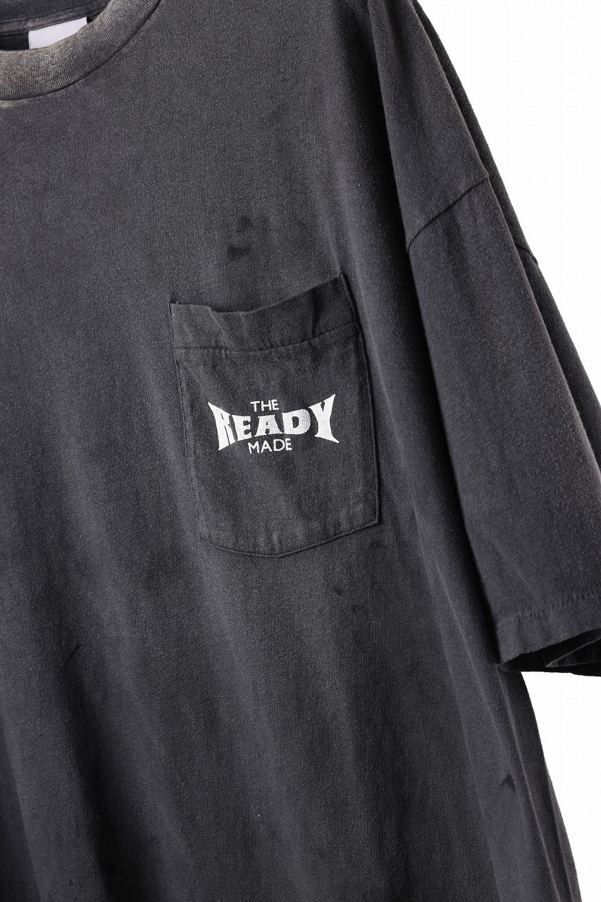 READYMADE S/S POCKET T-SHIRT (BLACK) - Image 5