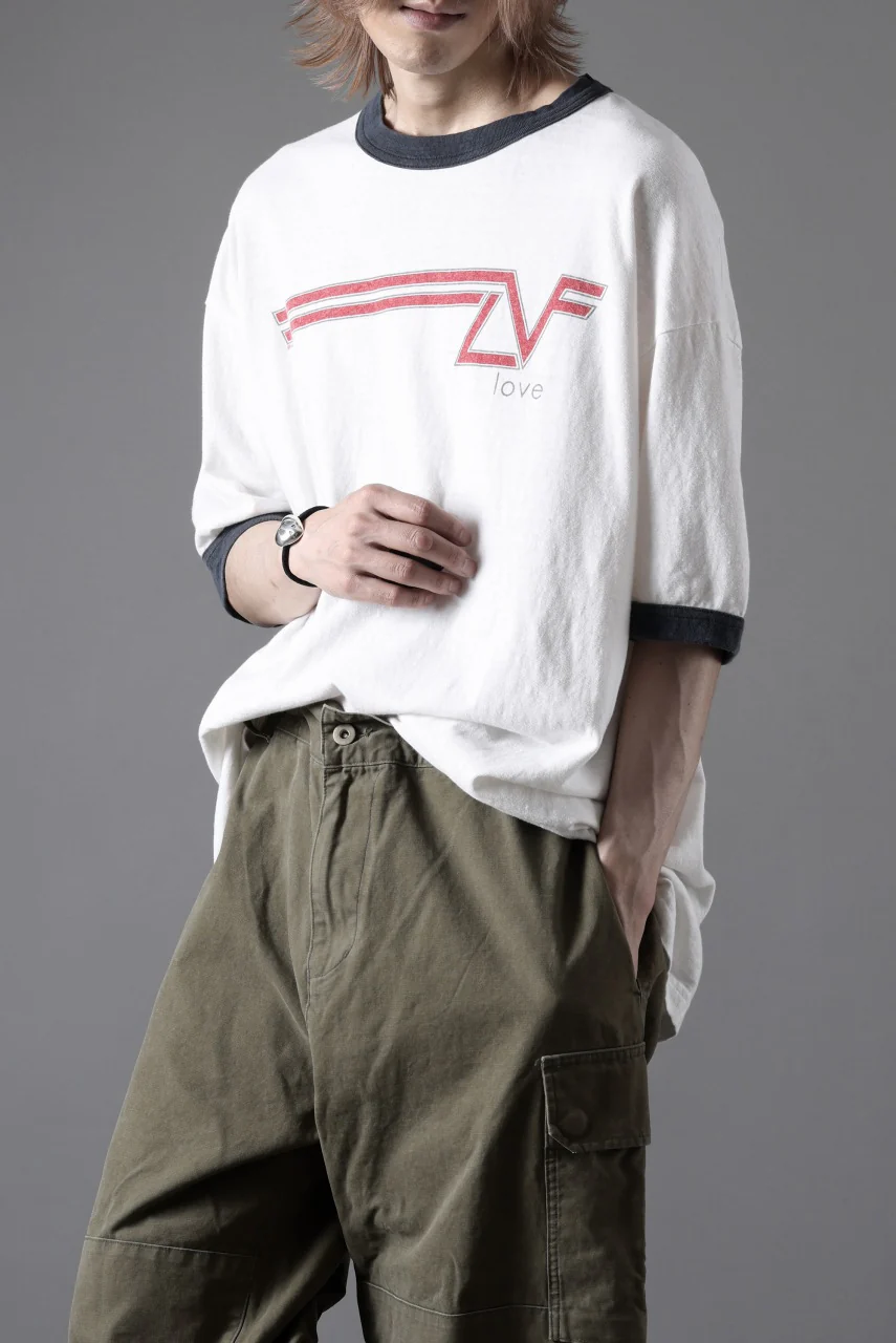 READYMADE S/S RINGER T-SHIRT (WHITE) - Image 4