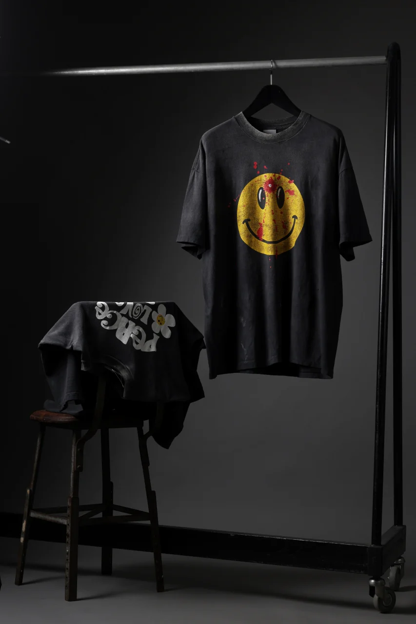 READYMADE S/S SMILE T-SHIRT (BLACK) - Image 37