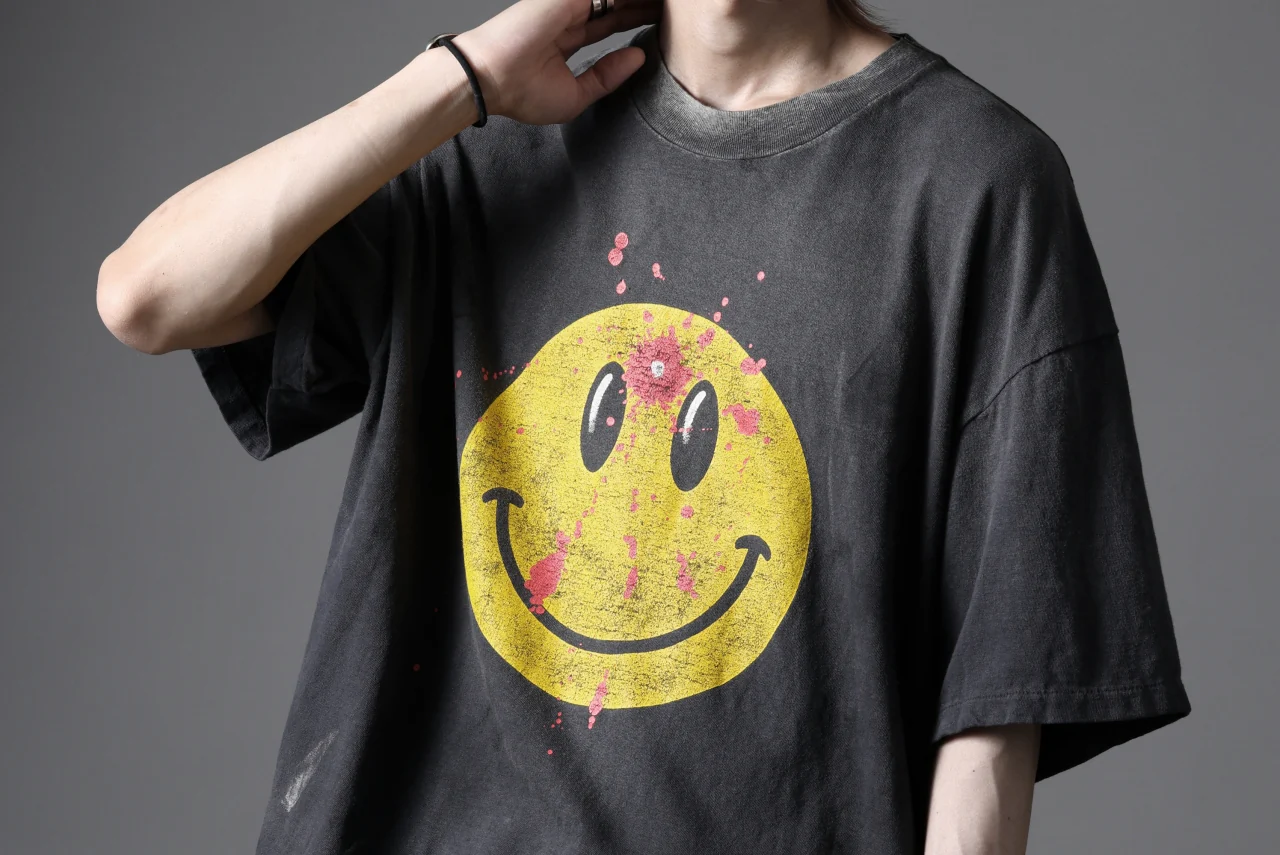 READYMADE S/S SMILE T-SHIRT (BLACK) - Image 46