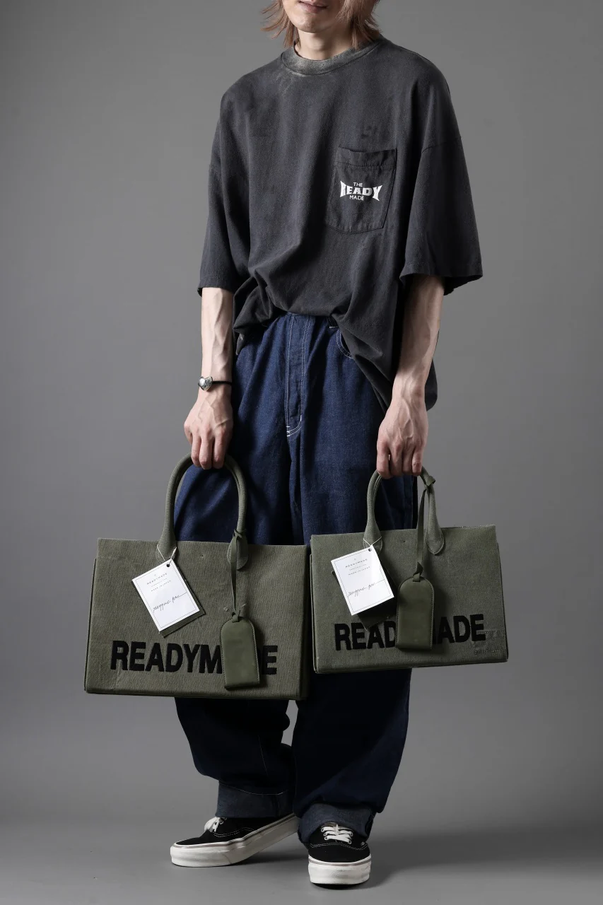 READYMADE SHOPPING BAG 30 LOGO (KHAKI) - Image 27