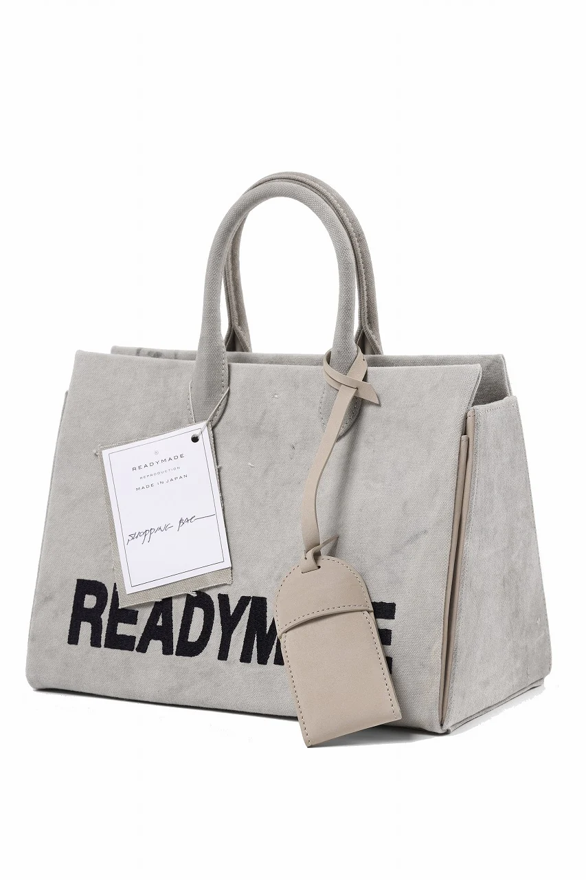 READYMADE SHOPPING BAG 30 LOGO (WHITE) - Image 3