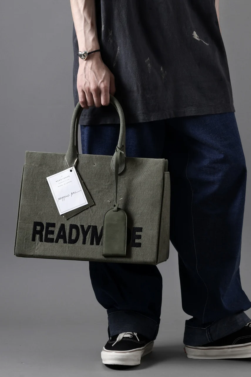 READYMADE SHOPPING BAG 35 LOGO (KHAKI) - Image 17