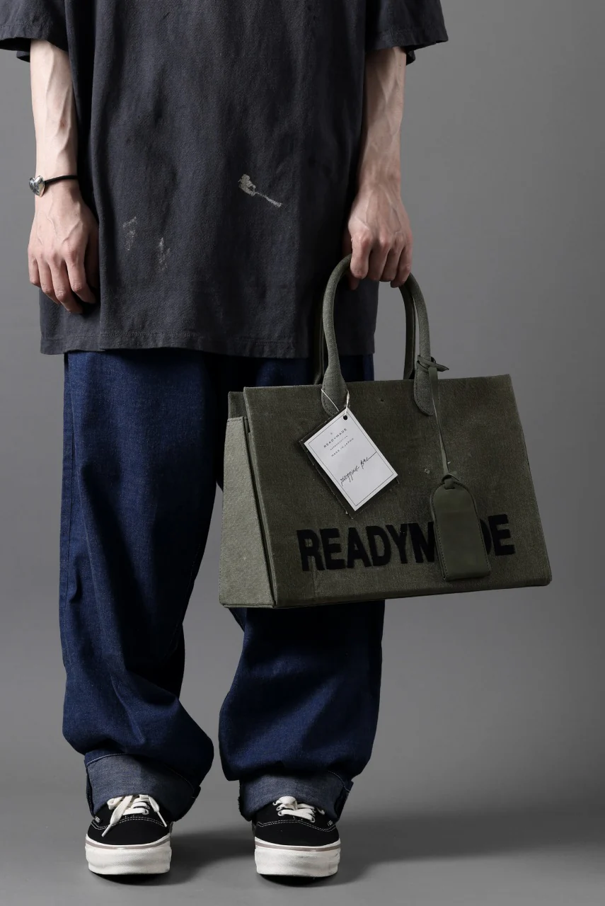 READYMADE SHOPPING BAG 35 LOGO (KHAKI) - Image 18