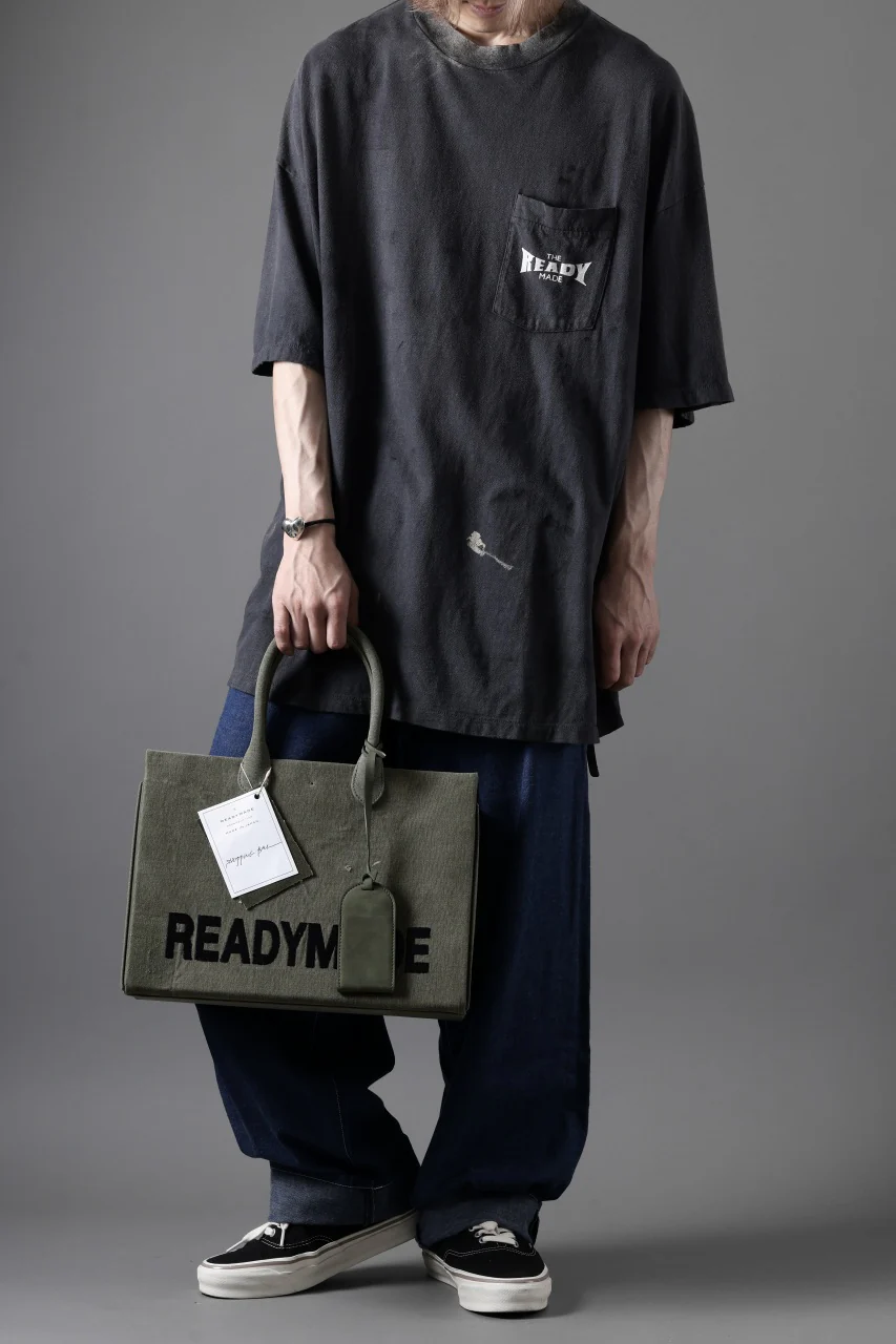 READYMADE SHOPPING BAG 35 LOGO (KHAKI) - Image 25