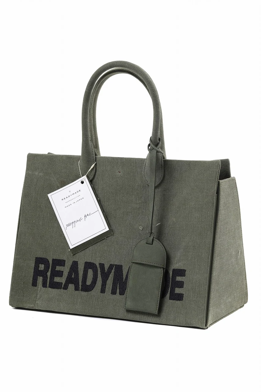 READYMADE SHOPPING BAG 35 LOGO (KHAKI) - Image 3