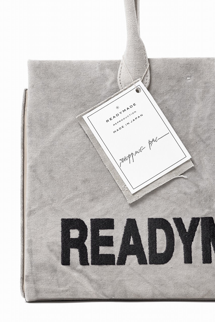 READYMADE SHOPPING BAG 35 LOGO (WHITE) - Image 7