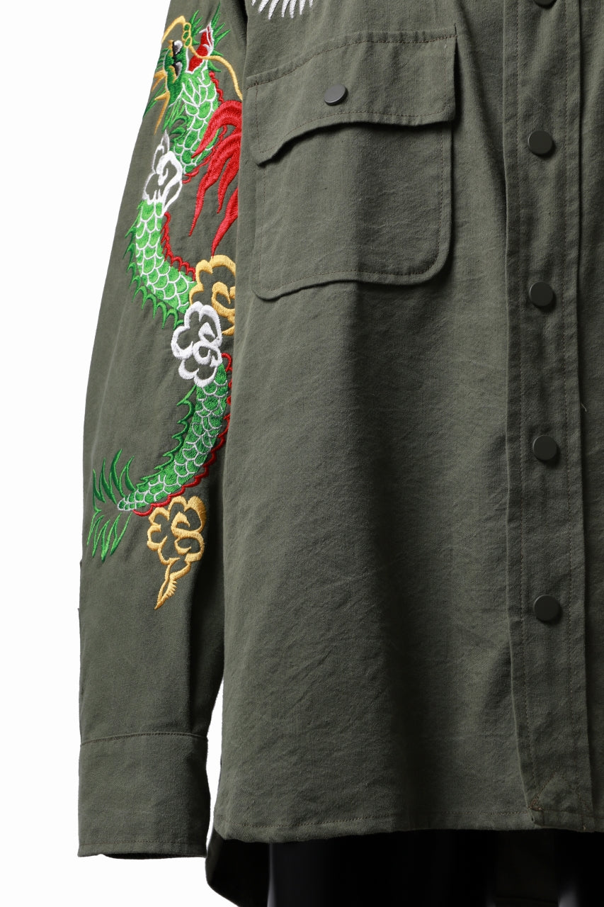 READYMADE SKA SHIRT-JACKET (KHAKI GREEN) - Image 15