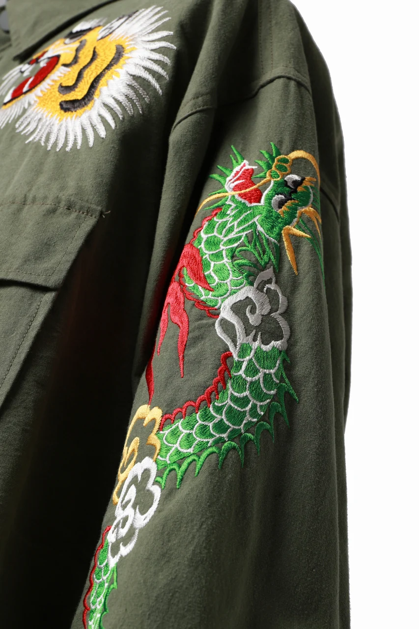 READYMADE SKA SHIRT-JACKET (KHAKI GREEN) - Image 18