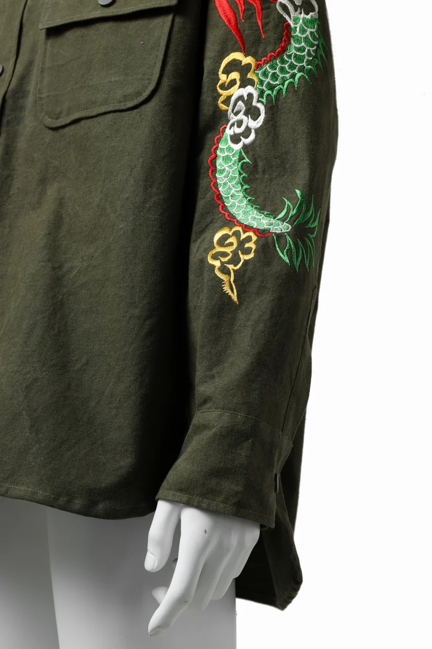 READYMADE SKA SHIRT-JACKET (KHAKI GREEN) - Image 33