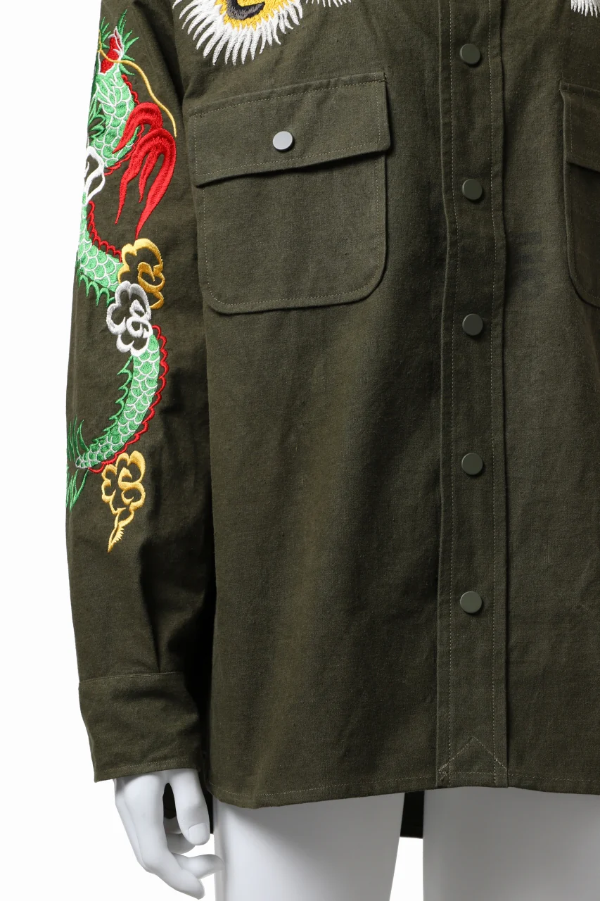 READYMADE SKA SHIRT-JACKET (KHAKI GREEN) - Image 35