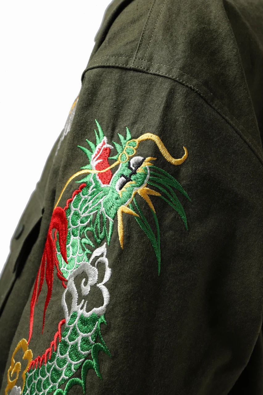 READYMADE SKA SHIRT-JACKET (KHAKI GREEN) - Image 38