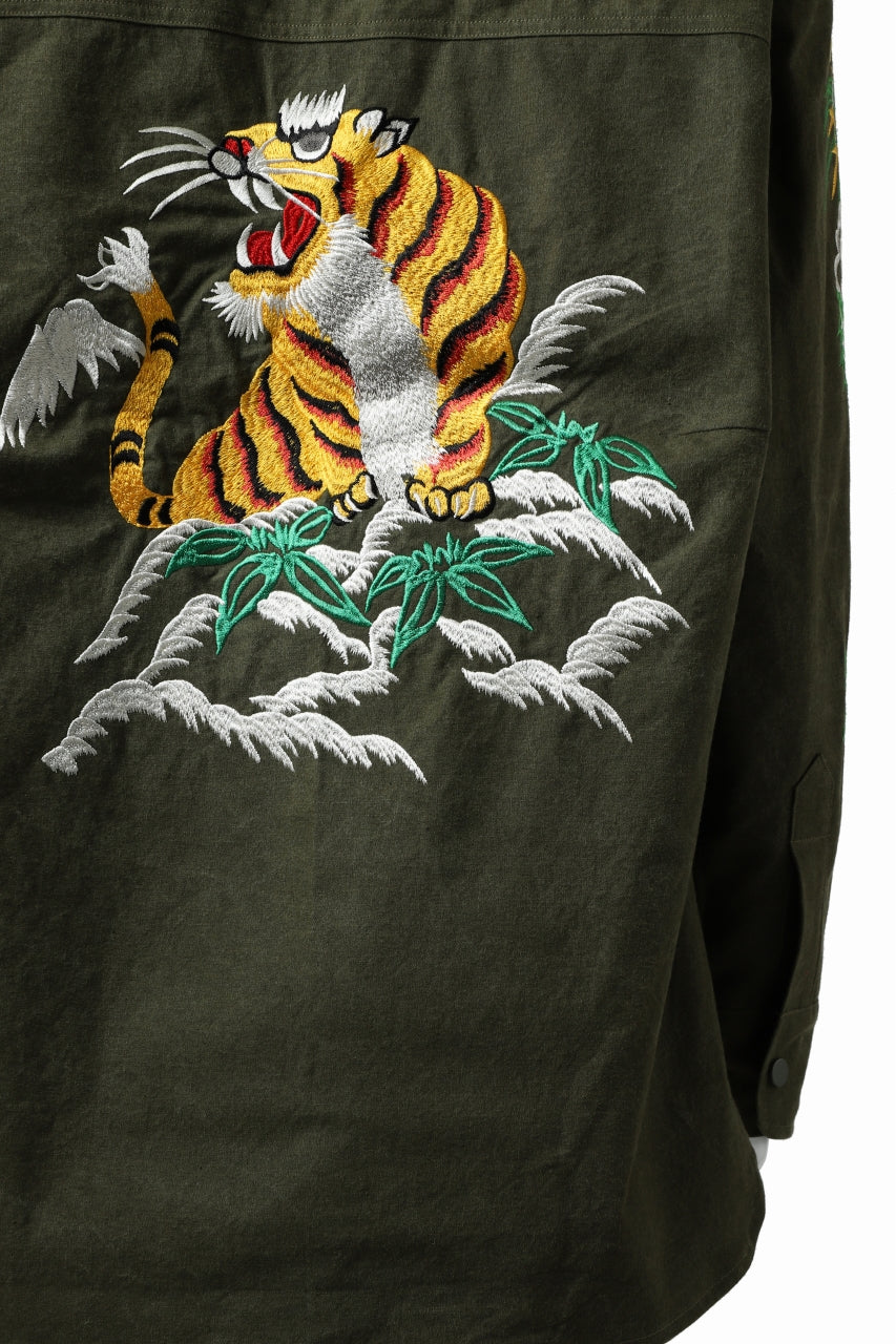 READYMADE SKA SHIRT-JACKET (KHAKI GREEN) - Image 40