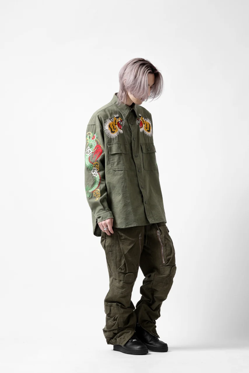 READYMADE SKA SHIRT-JACKET (KHAKI GREEN) - Image 48