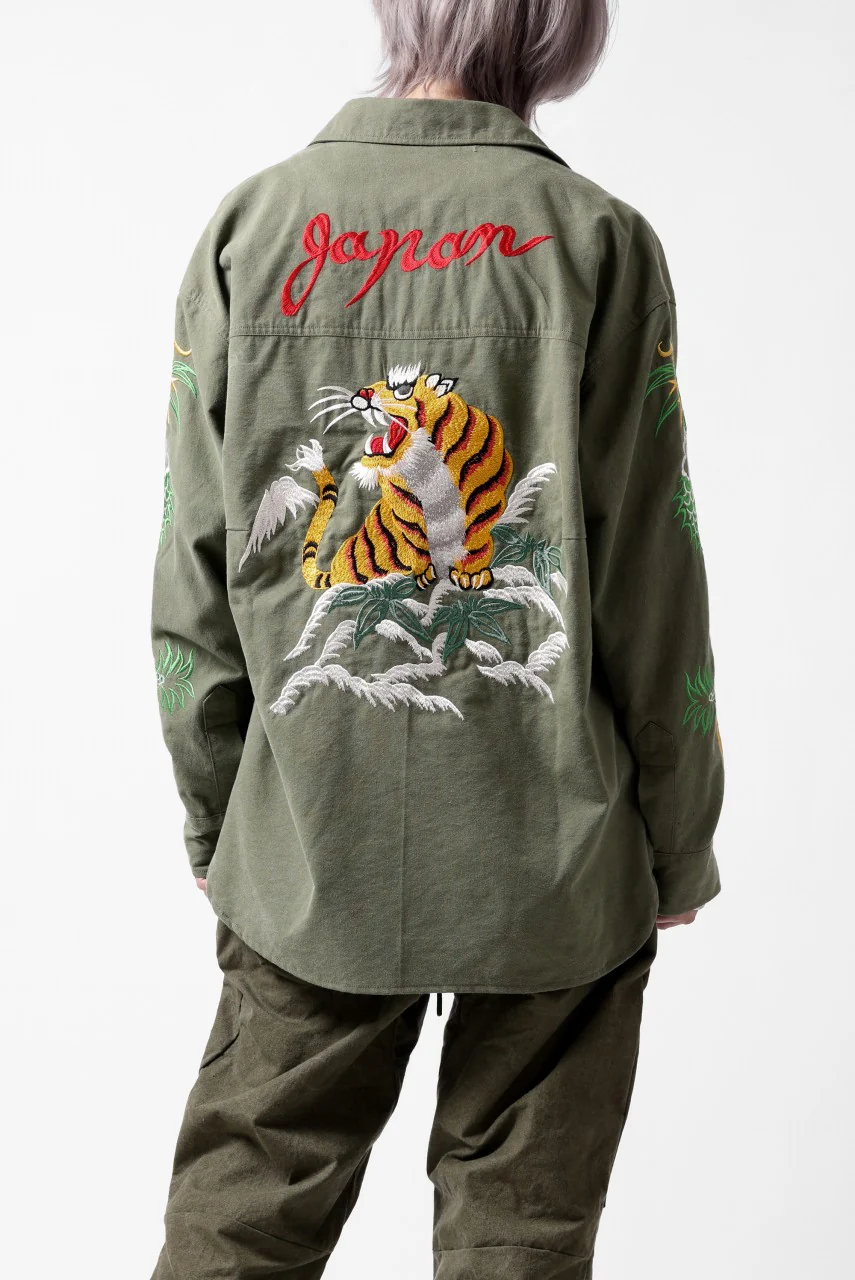 READYMADE SKA SHIRT-JACKET (KHAKI GREEN) - Image 6