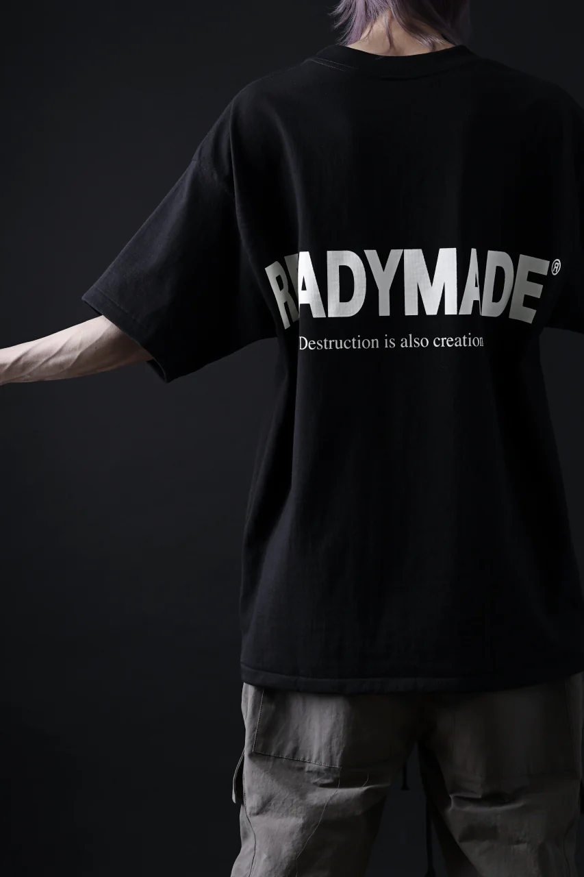 READYMADE SMILE & LOGO SHORT SLEEVE T-SHIRT (BLACK) - Image 18