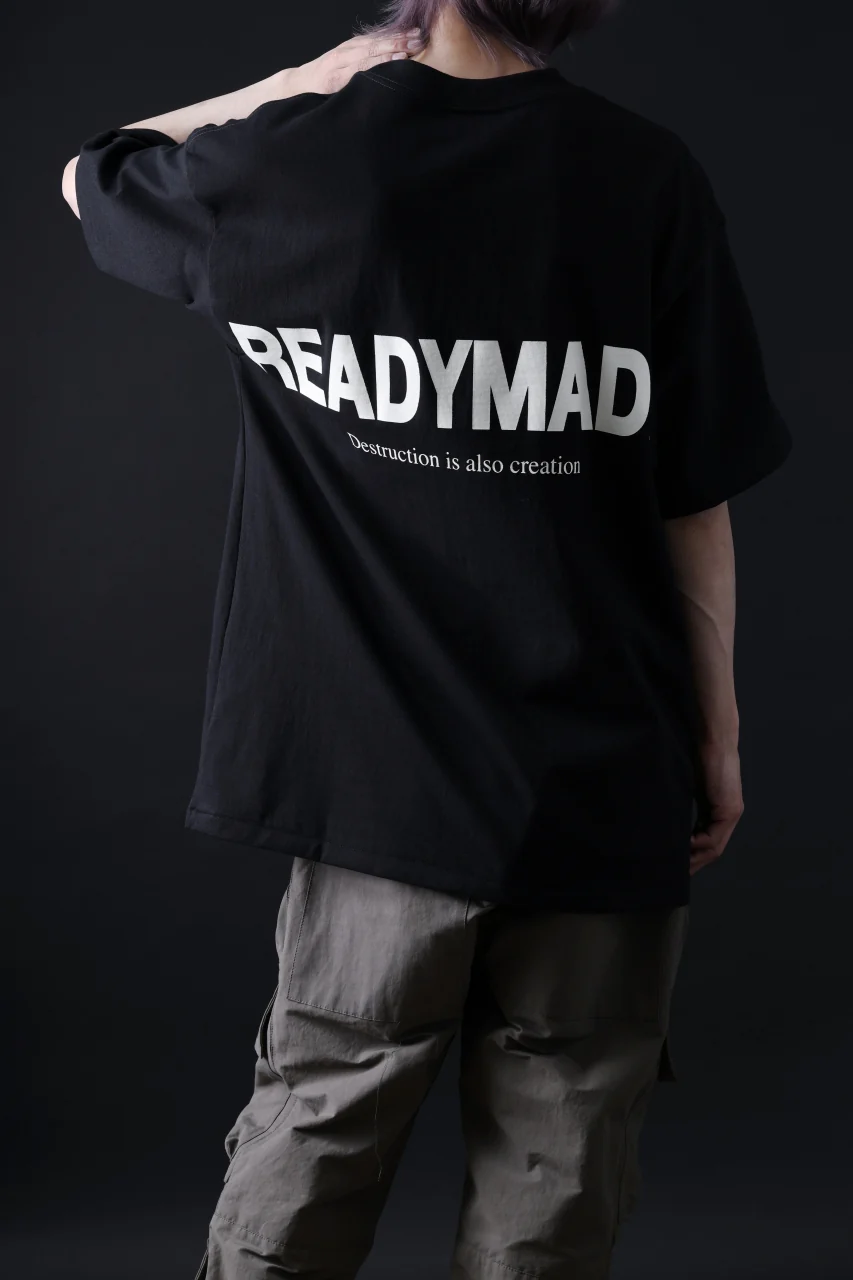 READYMADE SMILE & LOGO SHORT SLEEVE T-SHIRT (BLACK) - Image 21