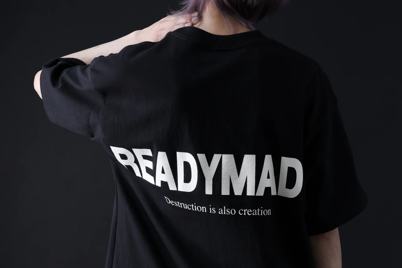 READYMADE SMILE & LOGO SHORT SLEEVE T-SHIRT (BLACK) - Image 23