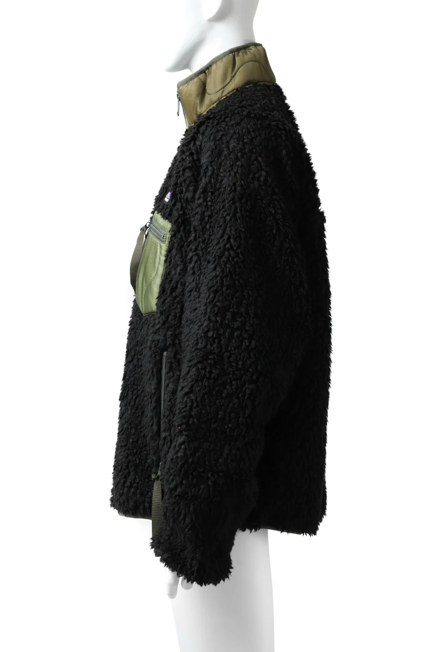 READYMADE TEDDY JACKET (BLACK) - Image 5