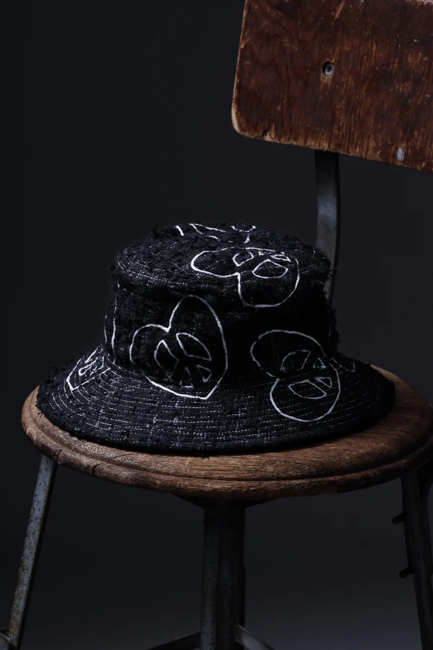 READYMADE TWEED BUCKET HAT (BLACK #A) - Image 5
