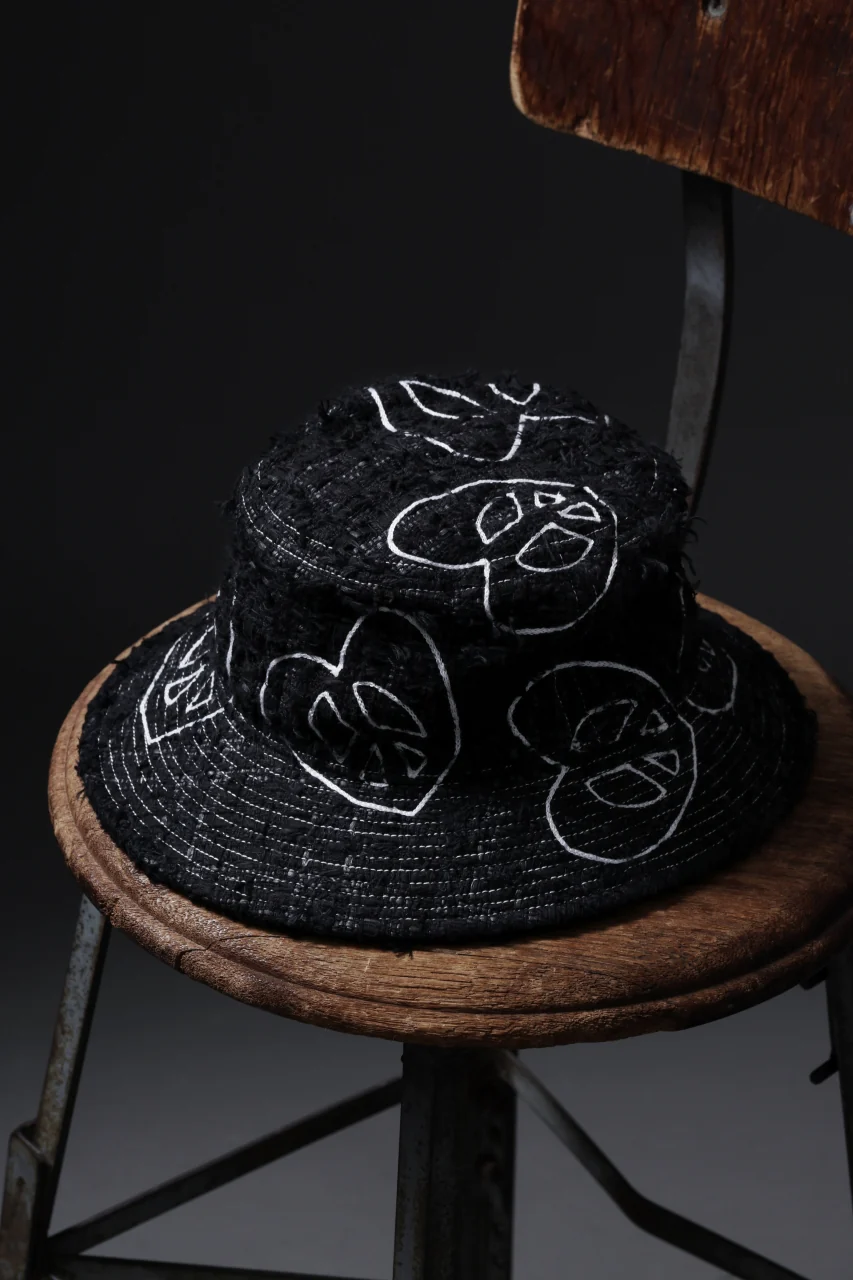 READYMADE TWEED BUCKET HAT (BLACK #A) - Image 6