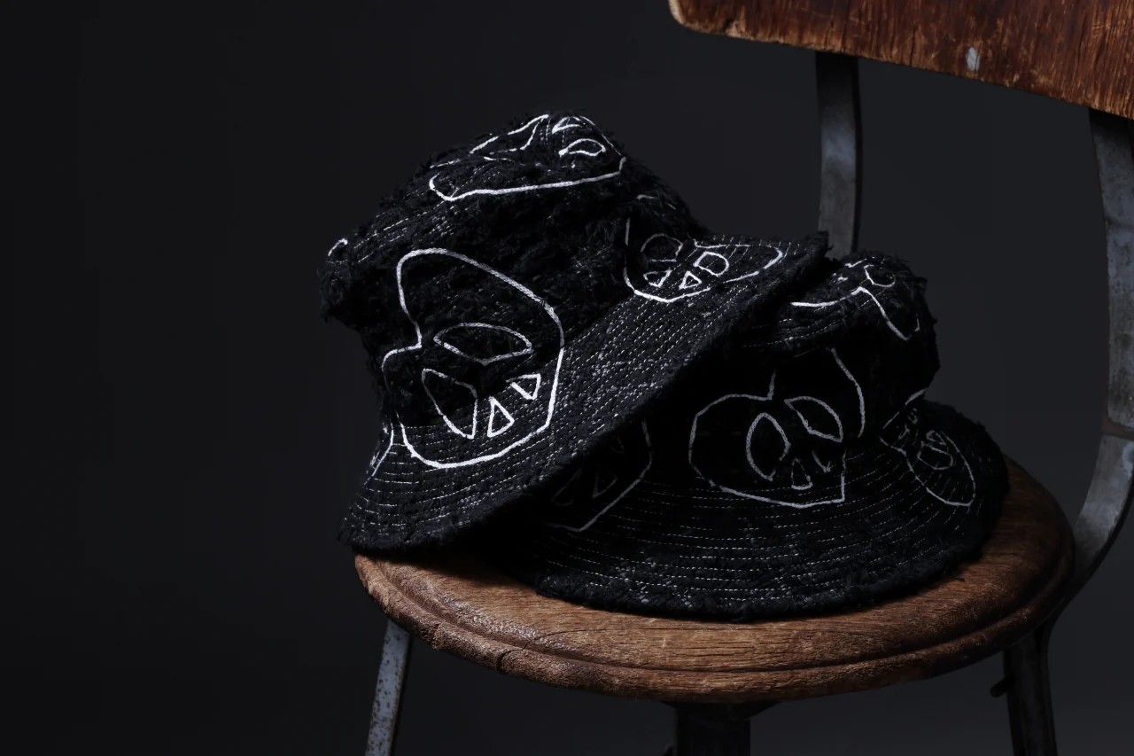 READYMADE TWEED BUCKET HAT (BLACK #B) - Image 10