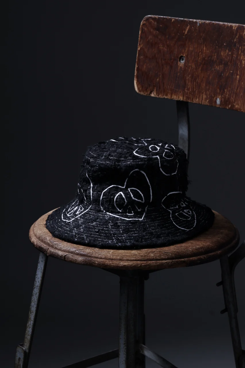 READYMADE TWEED BUCKET HAT (BLACK #B) - Image 5