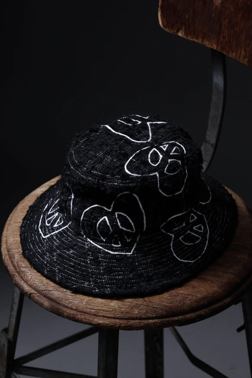 READYMADE TWEED BUCKET HAT (BLACK #B) - Image 6