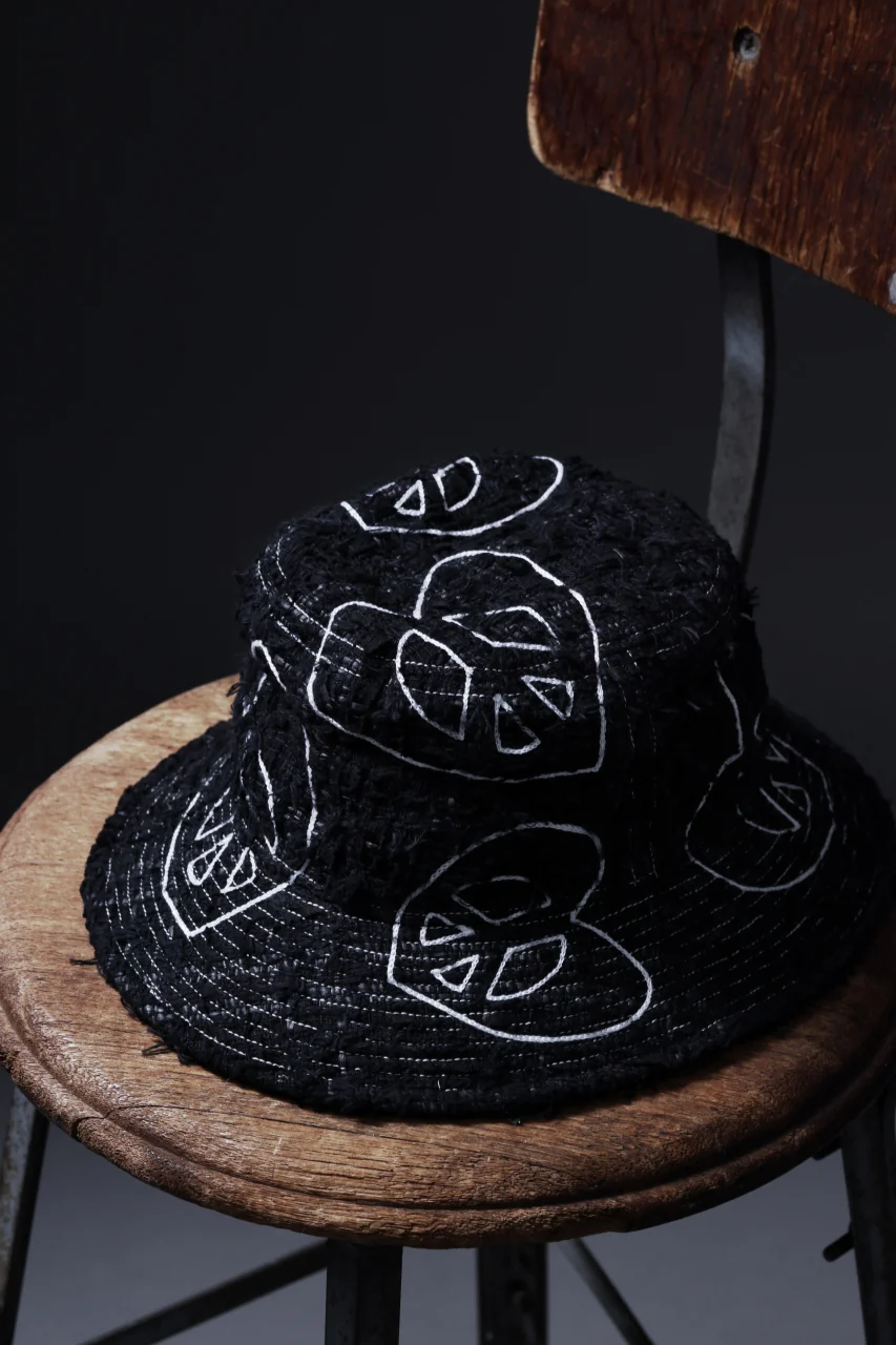 READYMADE TWEED BUCKET HAT (BLACK #B) - Image 7
